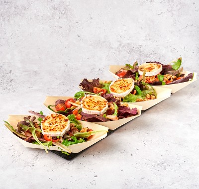 Mini ensalada de queso de cabra