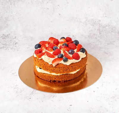 Pastel de frutos rojos
